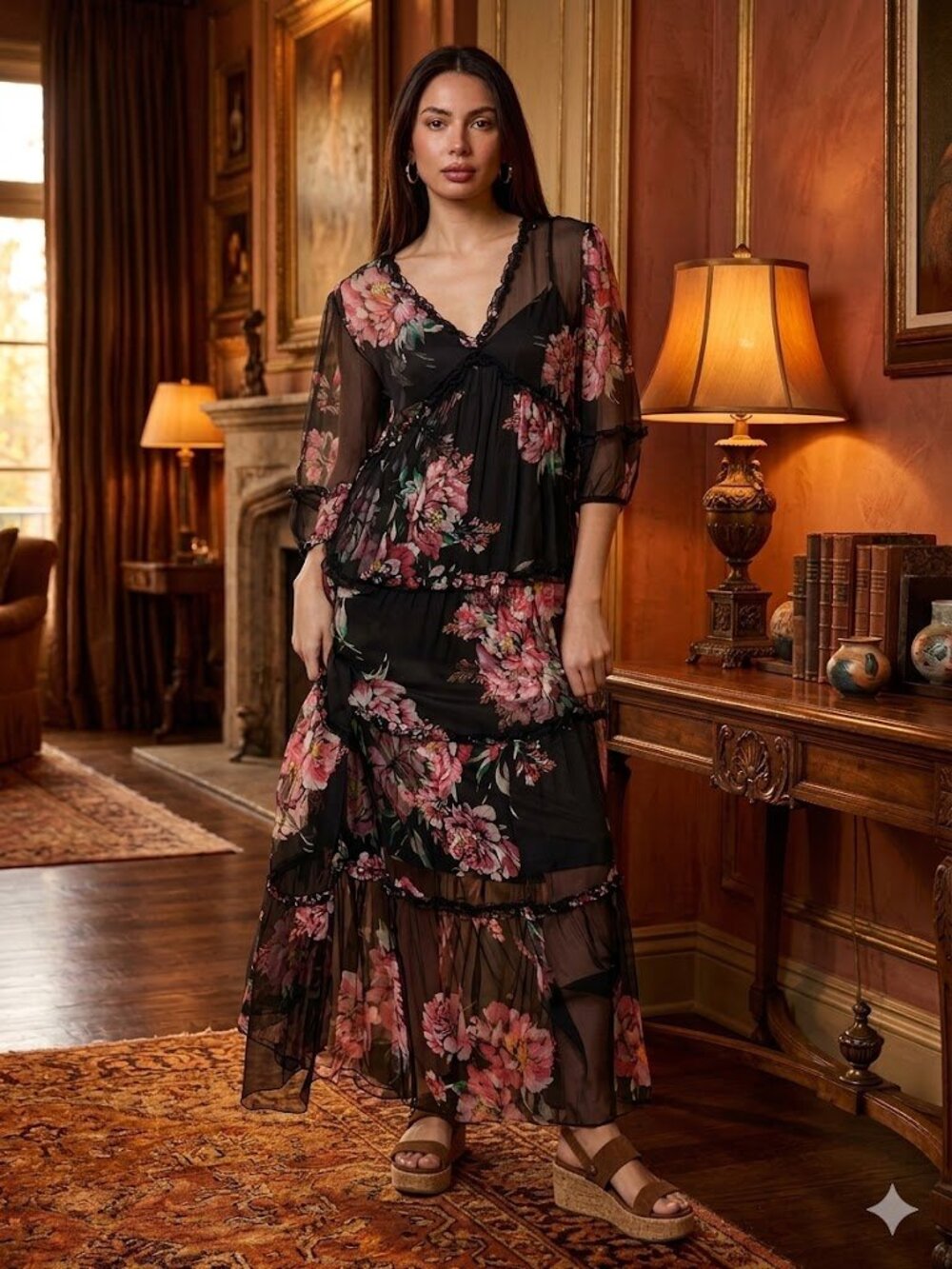 Johnny Was/Jade NWT Maxi Dress size Small (Originally $490)